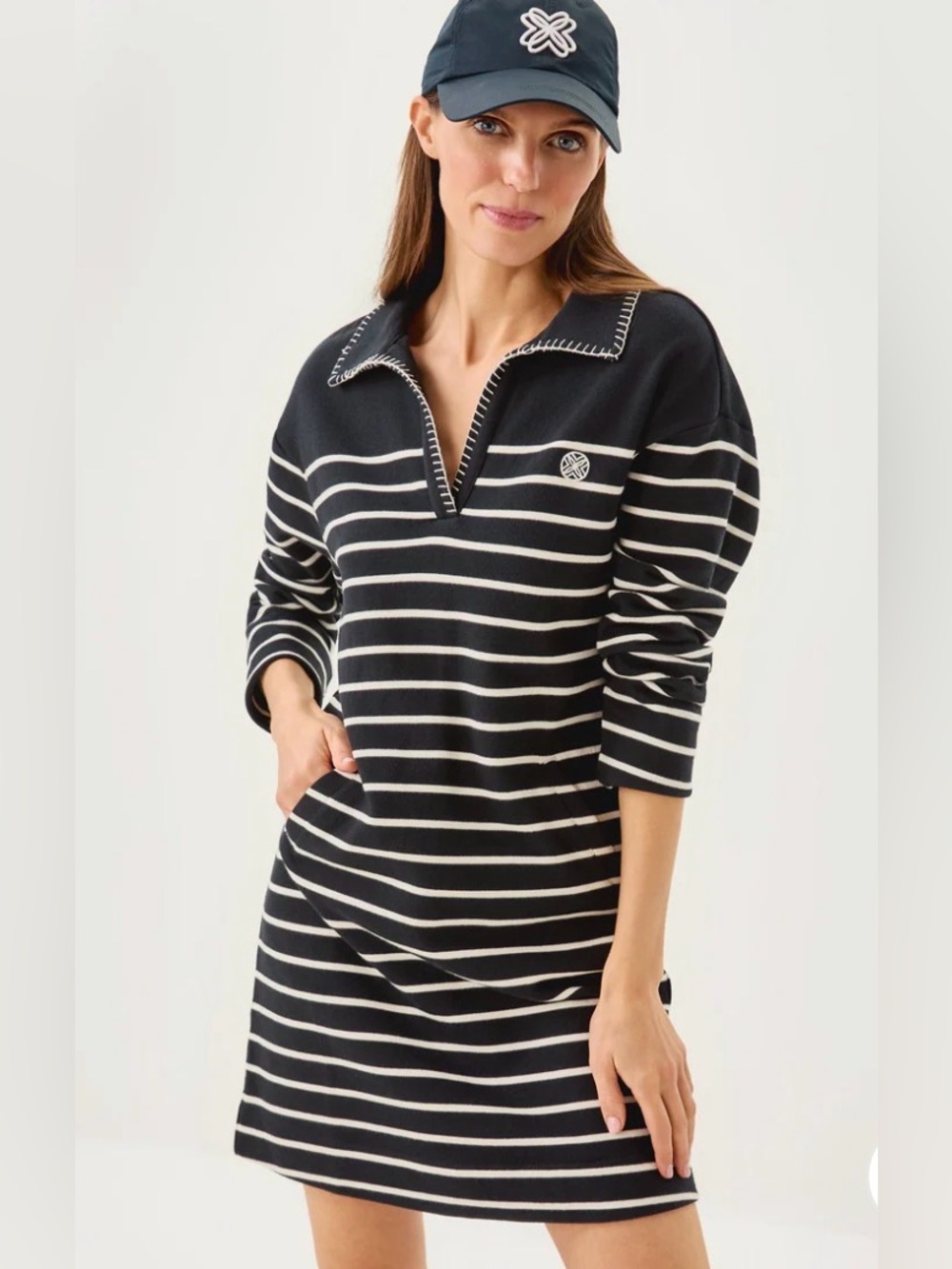 NWT Lilly Pulitzer Corvaya Dress - Noir Legacy Stripe